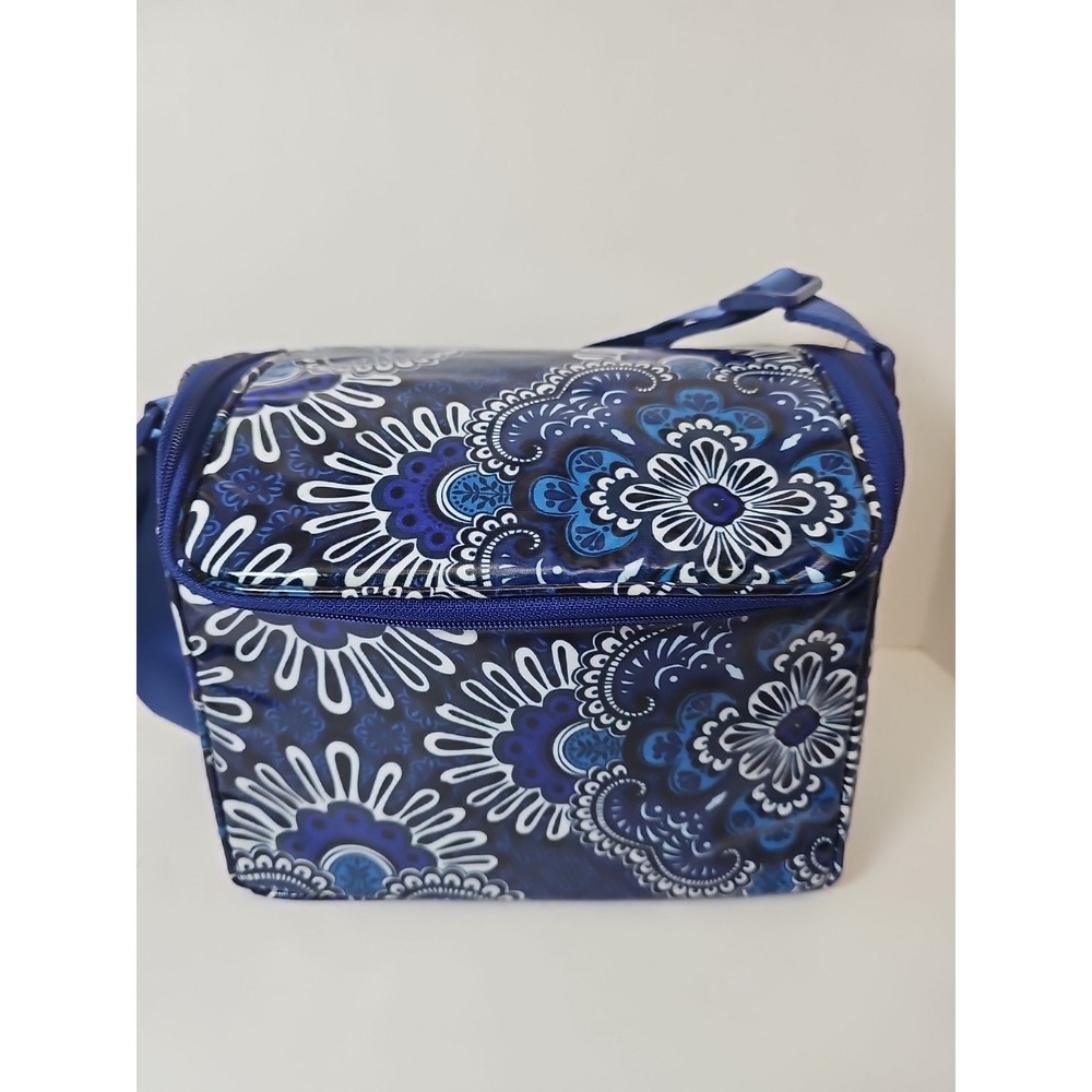 Vera Bradley Insulated Lunch‎ Box Bag Blue Floral